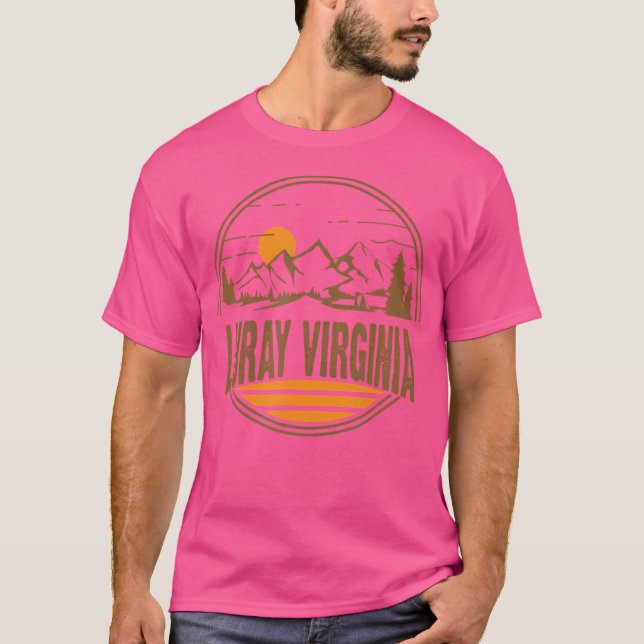 Camiseta Vintage Luray Virginia Mountain Hiking Souvenir Pr (Frente)