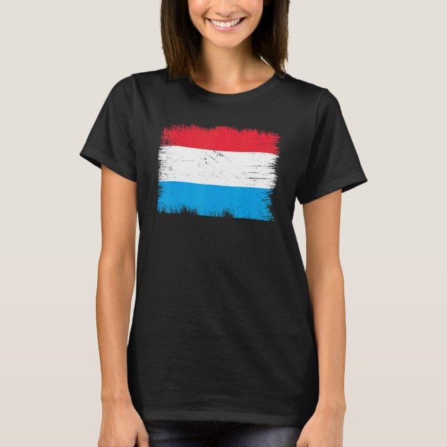 Camiseta Vintage Luxembourg Flag Luxembourg Independence Da (Frente)