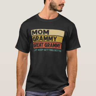 Camiseta Vintage Mãe Excelente Grammy I Simplesmente Contin