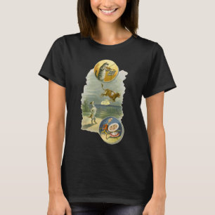Camiseta Vintage Mãe Gansa Rima da Creche Hey Diddle