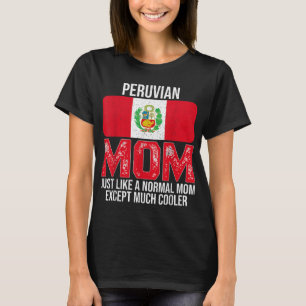 Camiseta Vintage, mãe peruana, Dia de as mães de Design do 