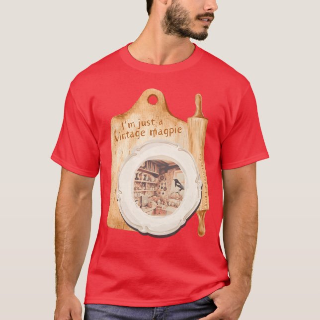 Camiseta VINTAGE MAGPIE funny (Frente)