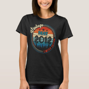 Camiseta Vintage, Maio De 2012, 10 Anos Aniversário