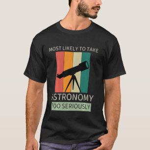 Camiseta Vintage Mais Provável Para Levar A Astronomia Muit