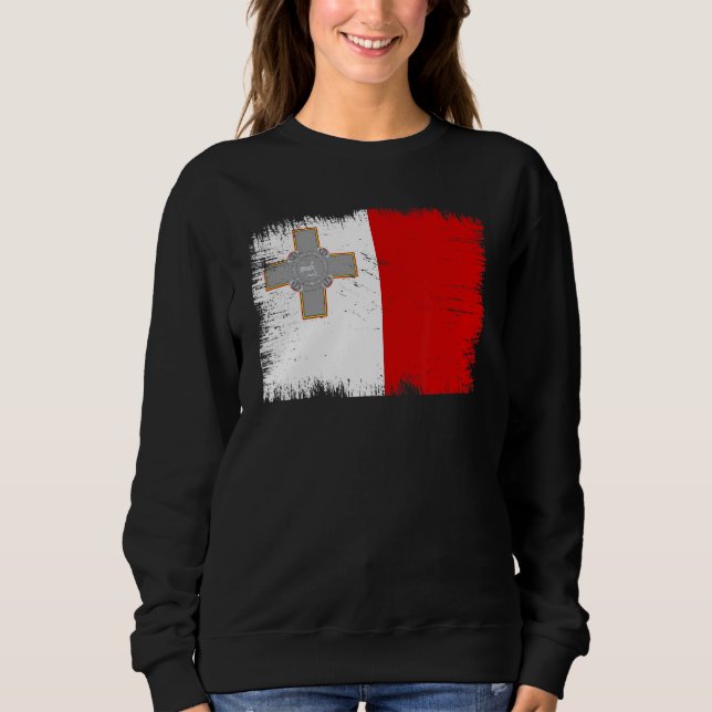 Camiseta Vintage Malta Flag Maltese Independence Day (Frente)