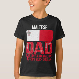 Camiseta Vintage maltês Pai Malta Flag Design para Padre