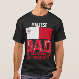 Camiseta Vintage maltês Pai Malta Flag Design para Padre