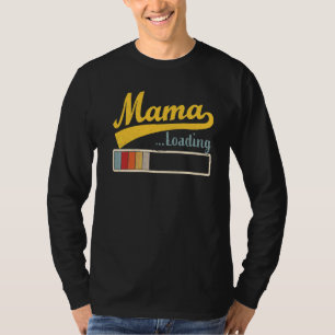 Camiseta Vintage Mama Carregando Futuro Mãe Nova Mamãe Mãe