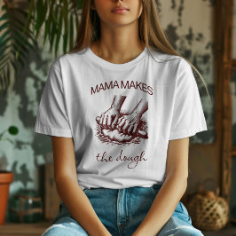 Camiseta Vintage Mama faz a massa para padaria