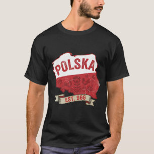 Camiseta Vintage Mapa da Polônia – Orgulho Polonês