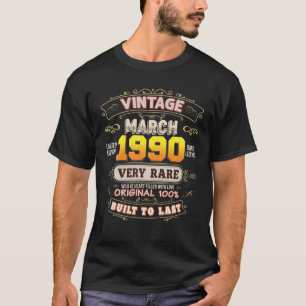 Camiseta Vintage March 1990 Limited Edition Muito Raros 32N