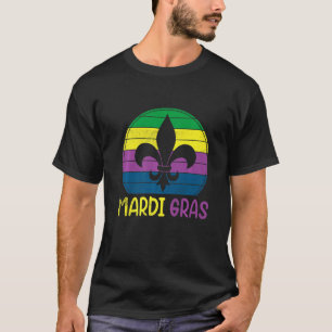 Camiseta Vintage Mardi Gras Outfit Fleur De Lis Mardi Gras