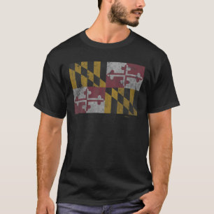 Camiseta Vintage Maryland Flag Pride T Gift