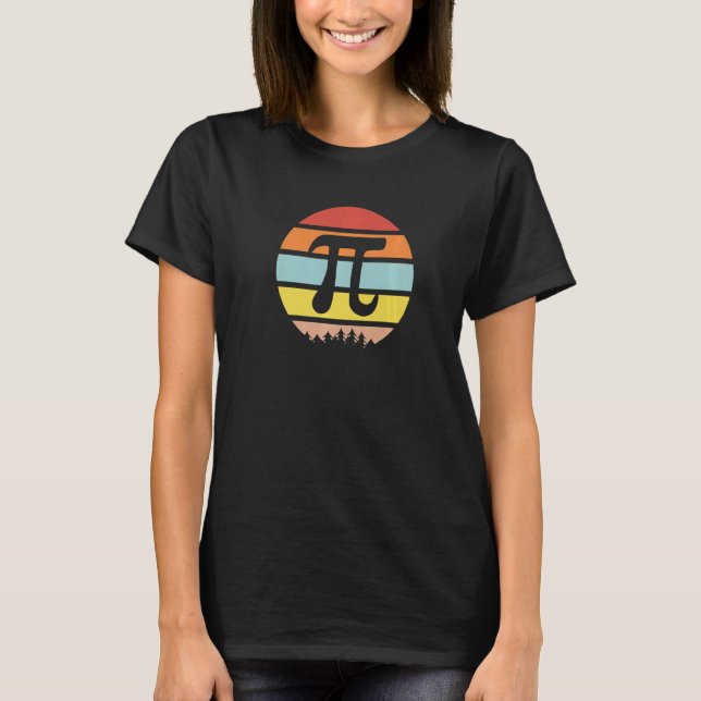 Camiseta Vintage Math Retro Pi (Frente)