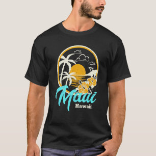Camiseta Vintage Maui Hawaii — Praia Tropical da Flor Havai