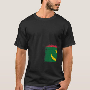 Camiseta Vintage Mauritânia - Bandeira da Mauritânia - Inde