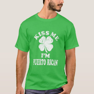 Camiseta Vintage me beija. Sou Dia de São Patrício porto-