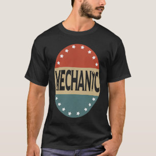Camiseta Vintage Mecânica Wrench aflige Patriótico EUA F