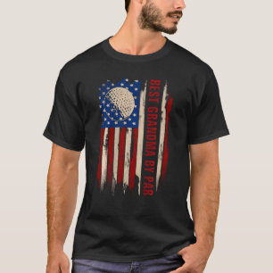 Camiseta Vintage Melhor Avô Por Par American Flag Golfgolf