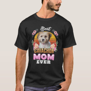Camiseta Vintage Melhor Cavachon Mãe Dia de as mães Para Ca