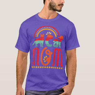 Camiseta Vintage Melhor Gato Mãe Nunca Mais Dia de as mães