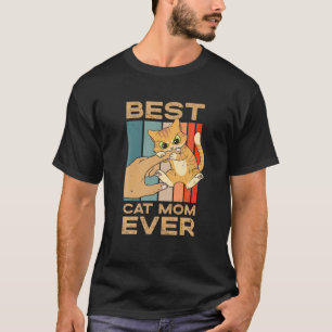 Camiseta Vintage Melhor Gato Mamãe Gatinha Mãe Gatinha