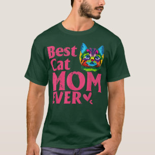 Camiseta Vintage Melhor Mãe Gato Alguma Vez Cortada mamãe D