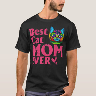Camiseta Vintage Melhor Mãe Gato Alguma Vez Cortada mamãe D
