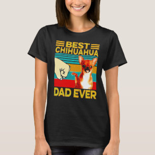 Camiseta Vintage Melhor Pai Chihuahua Nunca