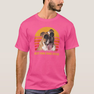 Camiseta Vintage Melhor Pai De Cachorro Inglês Para Cachorr