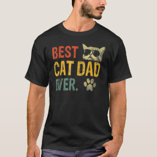 Camiseta Vintage Melhor Pai de Gato de Todos os Tempos Pap