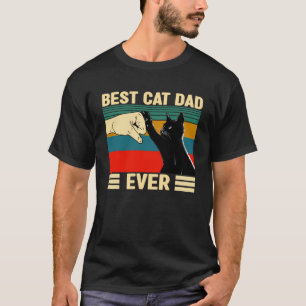 Camiseta Vintage Melhor Pai De Gato Em Todos Os Pais De Gat