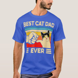 Camiseta Vintage Melhor Pai De Gato Nunca Mais Engraçado Pa