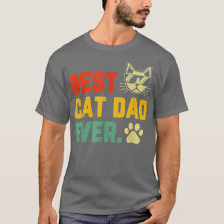 Camiseta Vintage Melhor Pai de Gato Um Pai de Gato Engraçad