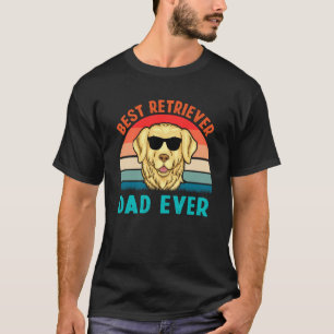 Camiseta Vintage Melhor Pai De Retriever Custo De Cães E Pr