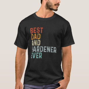 Camiseta Vintage Melhor Pai e Jardineiro Retro dos Anos 70