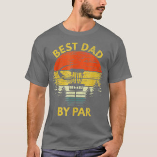 Camiseta Vintage Melhor Pai Por Par Disk Golf Gift Men Pais