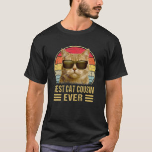 Camiseta Vintage Melhor Primo Gato De Gato De Pai De Gato P