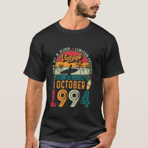 Camiseta Vintage Men 30 Anos Gift Engraçado Outubro 1994 30