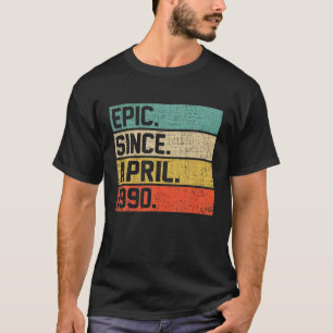 Camiseta Vintage Men Women 32ª Epic De Aniversário Desde 