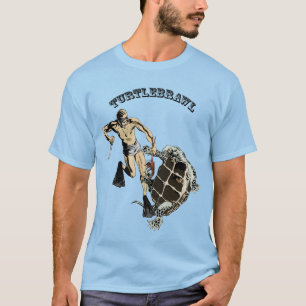 Camiseta Vintage mergulhava numa tartaruga sobre uma lagost