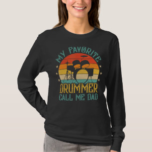Camiseta Vintage Meu Drummer Favorito Me Chame De Drummer D