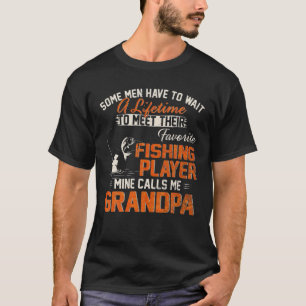 Camiseta Vintage Meu Jogador De Pesca Favorito Me Chama Vov