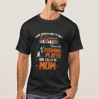 Camiseta Vintage Meu Jogador De Pesca Favorito Me Liga Mãe