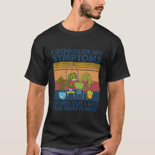 Camiseta Vintage Meus Sintomas Só Precisam De Mais Plantas