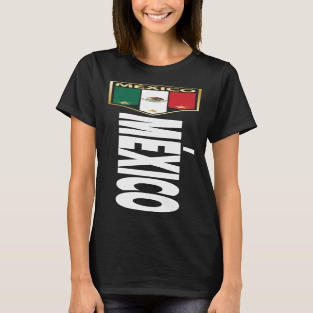 Camiseta Vintage México Orgulhoso Símbolo Mexicano (Frente)