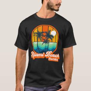 Camiseta Vintage Miami Beach, Flórida, Férias de Verão