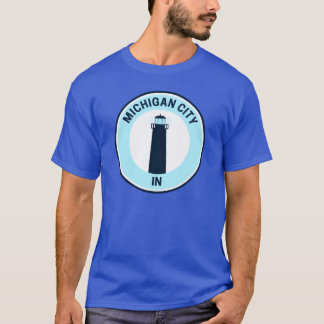 Camiseta Vintage Michigan City Indiana Tamanho Grande
