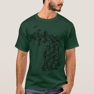 Camiseta Vintage Michigan State Biking Bike MI Bike Riding