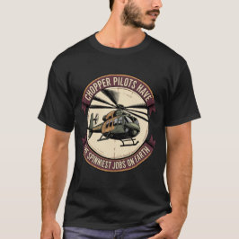 Camiseta Vintage Military Helicopter Badge